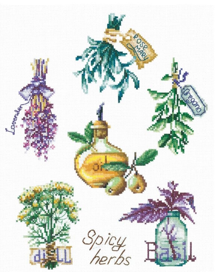 Andriana Cross Stitch Kit Spicy Herbs S-46
