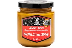 FUEGO MEXIKA | 2-Pack Néctar Ígneo: Ataulfo Mango-Habanero Hot Salsa - made with 70% Ataulfo Mango and Virgin Olive Oil - naturally sweet, hot and creamy.