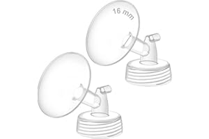 Maymom 16mm Wide Neck Pump Part for Spectra S1/S2 Pumps; Compatible with Motif Luna Pump; Incl Wide Mouth Flange; Not Original Spectra Flange