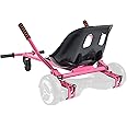 Yorovent Hoverboard Seat Attachment Straps Not Required, Hover Board Go Kart Accessory w/Locking Mechanism,265lbs Hover cart 25”-33.3” Adjustable,Bigger&Sturdier Seat,Fit 6.5” 8.5” 10” Hoverboard