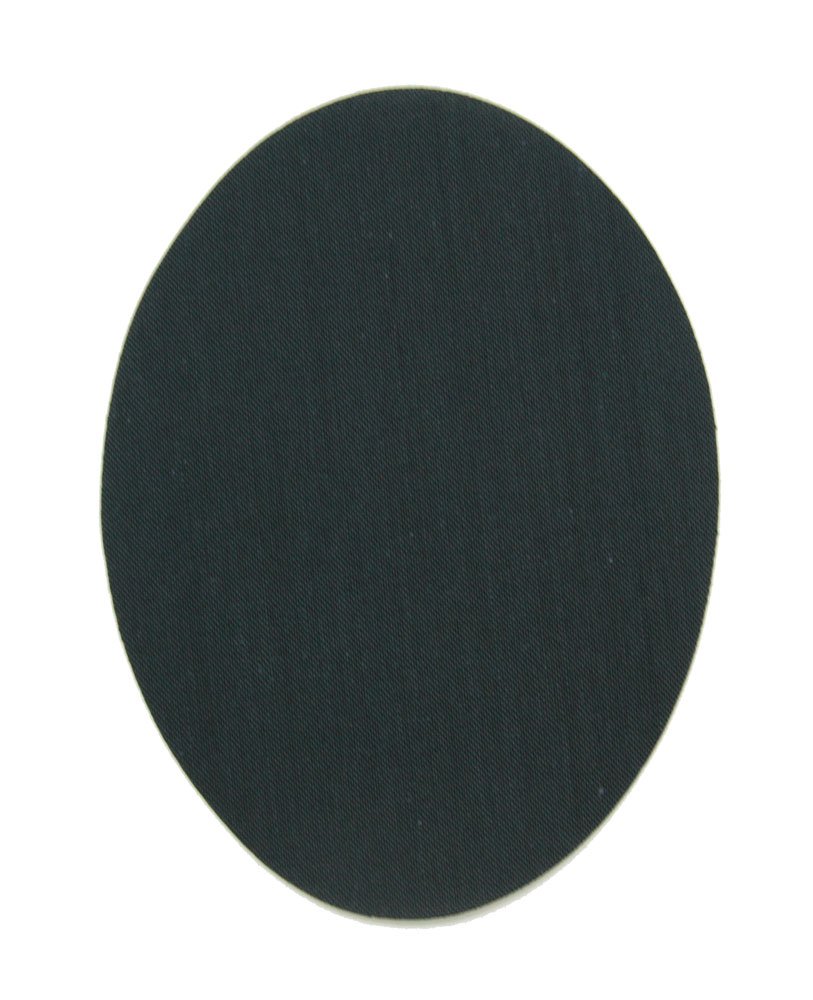 Haberdashery Online - 6 Dark Grey Thermoadhesive Kids Knee & Elbow Pads, Protect & Repair Clothes for Pants, Jackets, Sweaters, Shirts, 10.5x8cm, Ref. 11, Black