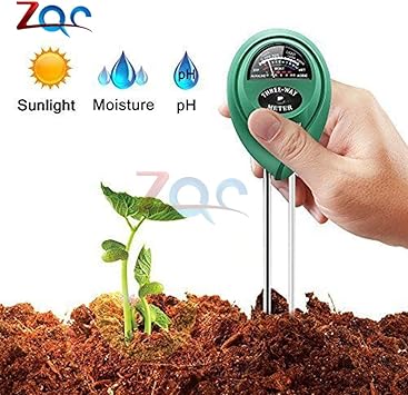 3 en 1 medidor de humedad del agua del pH del suelo Acidez humedad luz solar plantas de jardín Flores instrumento de prueba de humedad herramienta 15% de descuento: Amazon.es: Bricolaje y herramientas