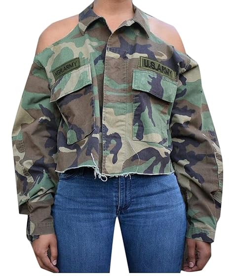 cold shoulder jean jacket