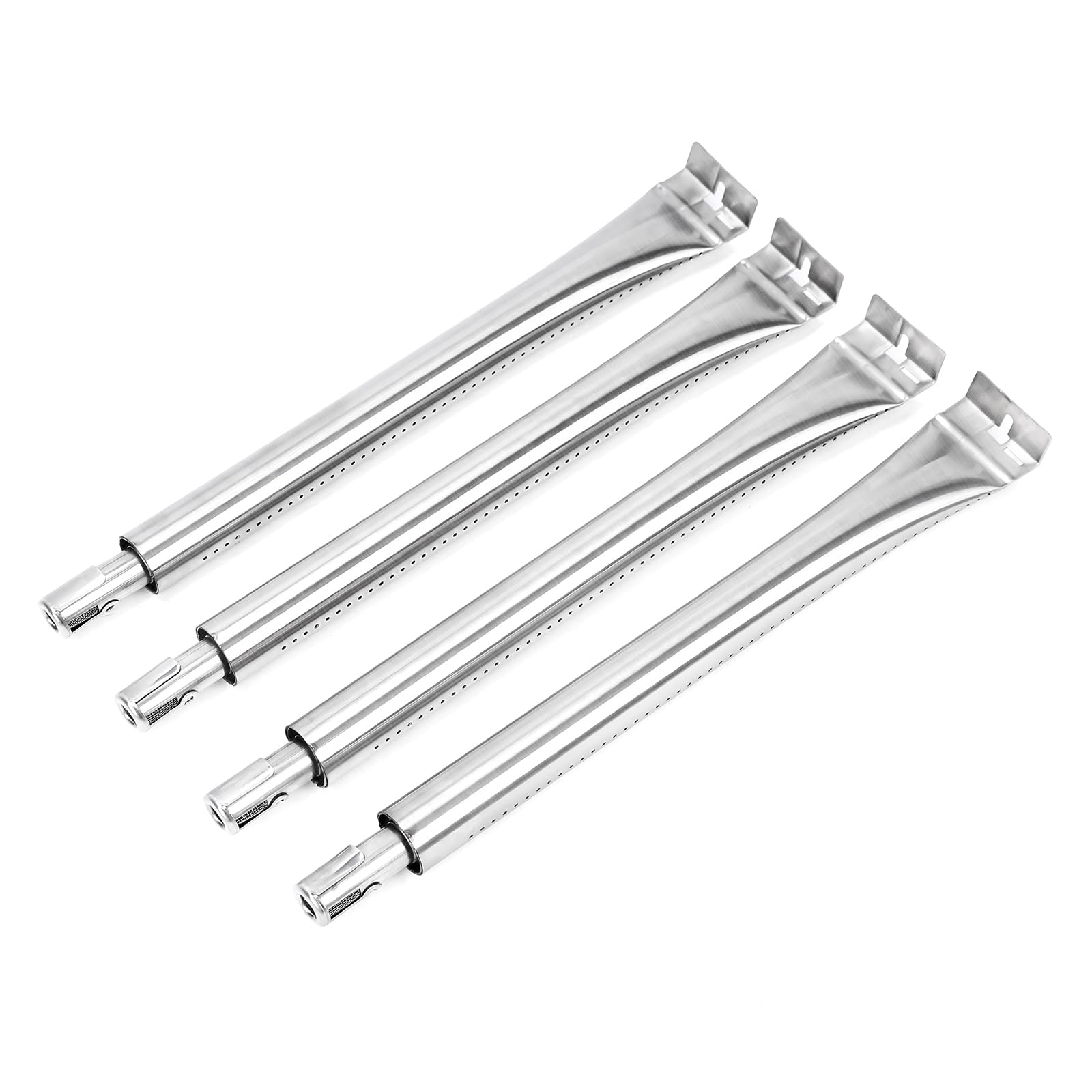 Denmay 18631 40 cm Stainless Steel Burner Tube for BroilKing Baron Models with Pipe Burners Front to Rear Burner Tube Replacement Parts for Broil King Baron 490 340 590, Pack of 4