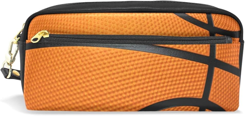 Amazon ミヤビヤ ペンケース バスケットボール柄 水と火柄 運動柄 スポーツ柄 筆箱 化粧ポーチ Puレザー 入園祝い 入学祝い プレゼント ペンケース 文房具 オフィス用品