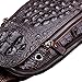 Contacts Vintage Genuine Leather Mens Alligator Daypack Crossbody Travel Shoulder Bag Coffee, Dark Brown, one size
