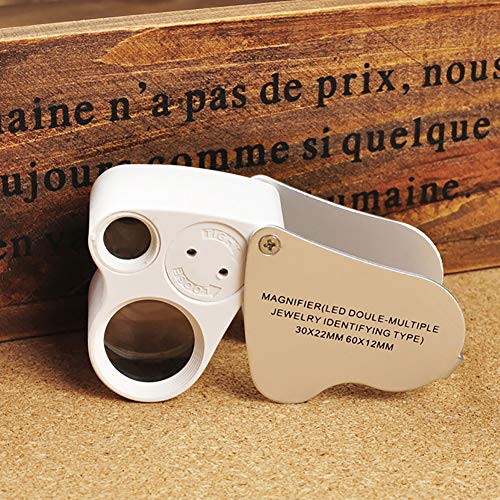 Microscopes & Endoscope,Maserfaliw Magnifier,Beileshi 30X 60X Dual Lens LED Illuminated Magnifier Loupe Magnifying Glass