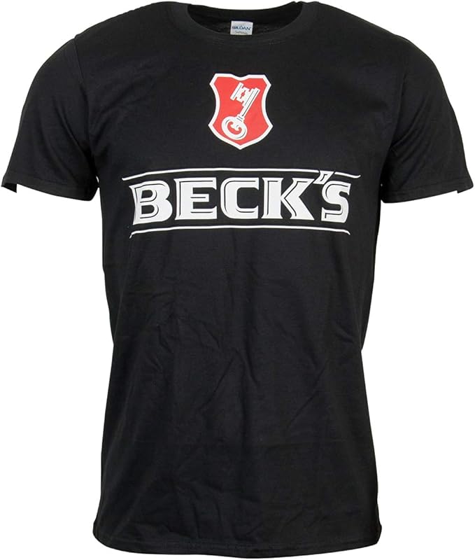 Becks Bier T Shirt Oberteil Logo Herren Damen Unisex Schwarz Amazon De Bekleidung