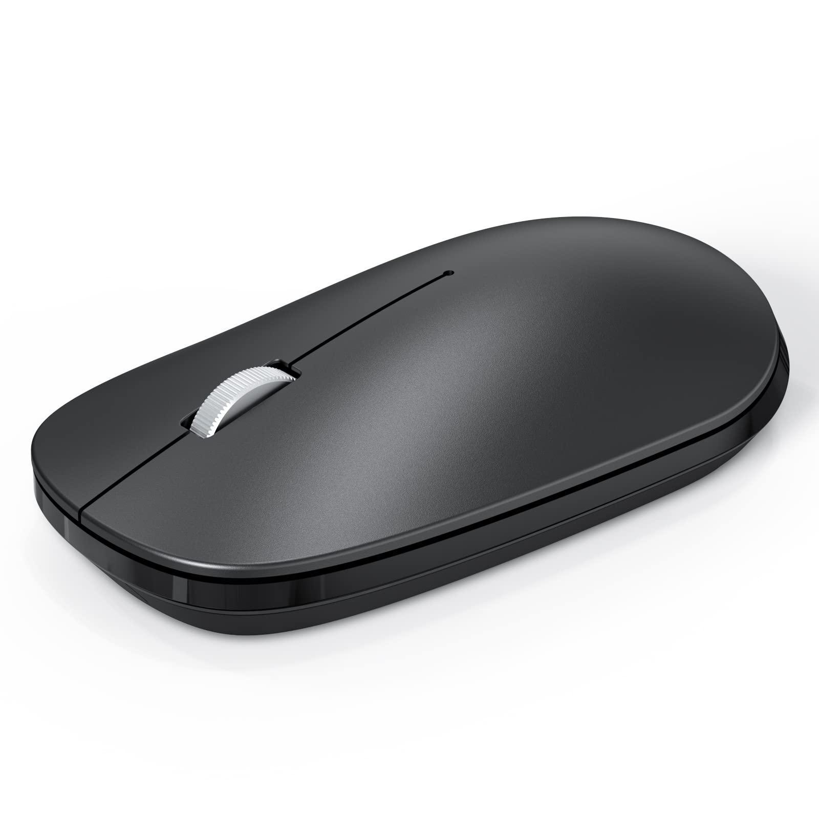 Photo 1 of OMOTON Bluetooth Mouse for iPad and iPhone (iPadOS 13/ iOS 13 and Above), Ultra-Thin Wireless Mouse Compatible with Bluetooth Enabled Computer, Laptop, PC, Notebook, and Mac Series, Matte Black