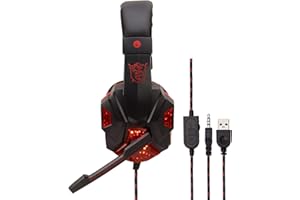 zolyet SY830MV Wired Computer Gaming Headphones Over-Ear Game Headset with Microphone AUX USB Port Control for PC