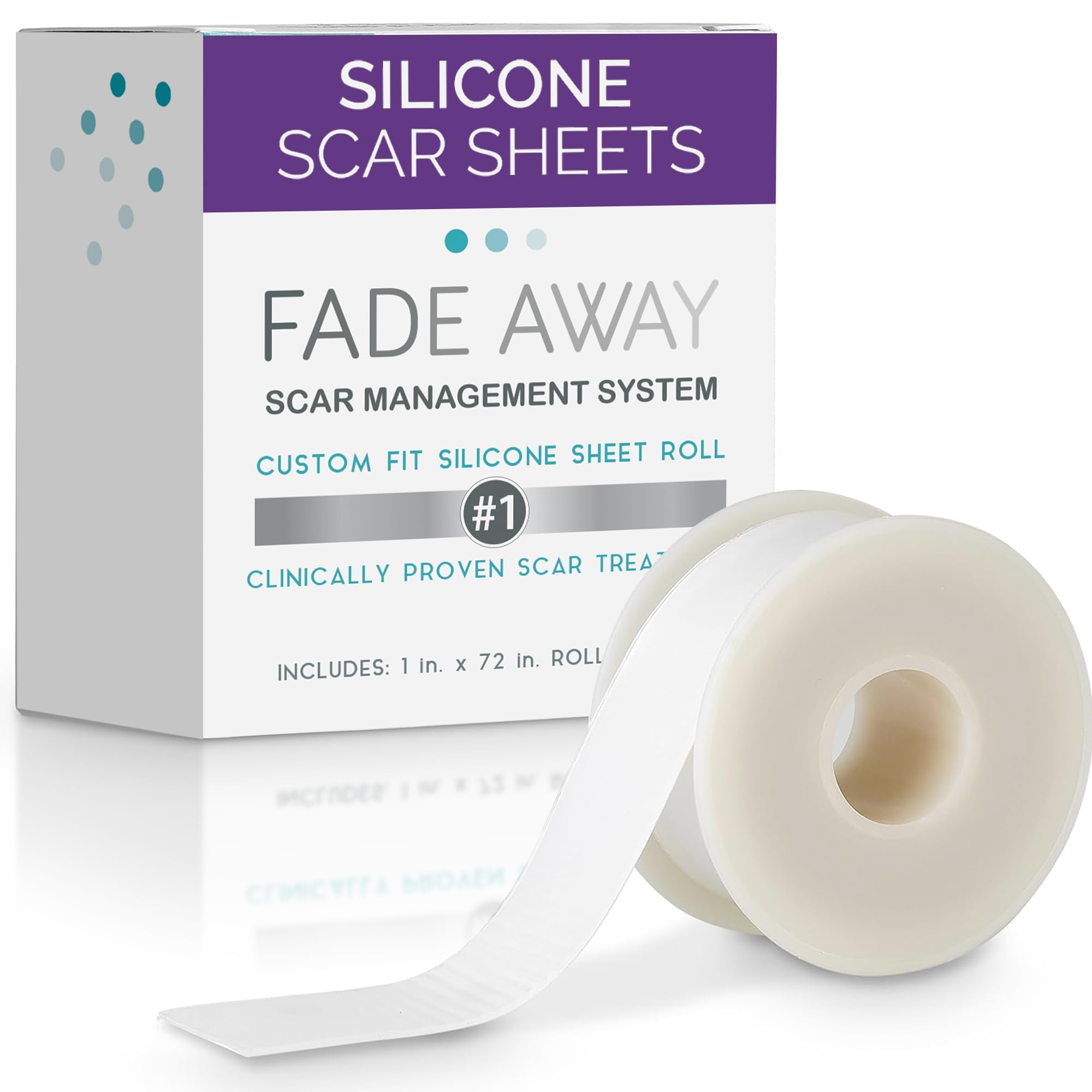 Photo 1 of Clinically Proven Silicone Scar Sheets – Medical Grade Tape for Surgery, C-Section, Keloids & Tummy Tuck Scars