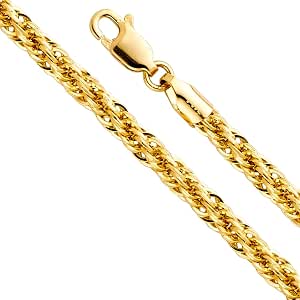 4mm Fancy Rope Chain Necklace 