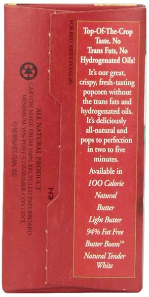 NEWMAN’S OWN LIGHT BUTTER POPCORN, 3.5 OZ, 3 CT