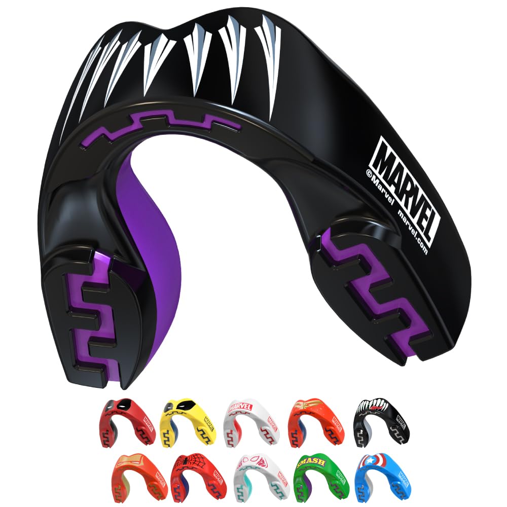 Marvel Black Panther Sports Mouthguard Dual Layer Premium Protection Adults Gum Shield with Case for Boxing, MMA, Rugby, Martial Arts, Judo and All Contact Sports — image 1