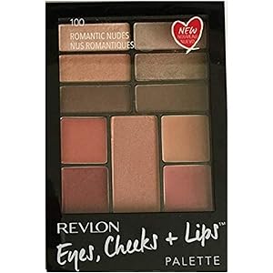 Revlon Eyes Cheeks & Lips Palette,100 Romantic Nudes, (Pack of 2)
