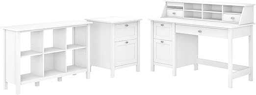 Amazon Com Broadview Computer Desk With Pedestal Organizer