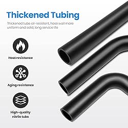 TKKEUEP Gasoline Fuel Filler Neck Hose With 4