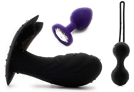 LUST TO GO 8 | Die tolle Tüte mit 3 schicken Lovetoys für unterwegs | Butterfly Vibrator mit Funk-Fernbedienung, Doppel-Liebe