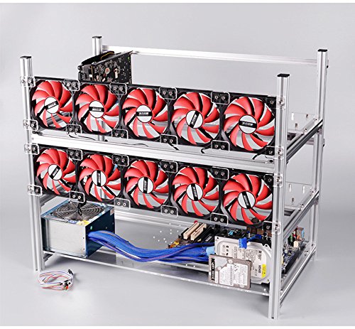 12 gpu mining rig aluminum stackable open air mining ca…