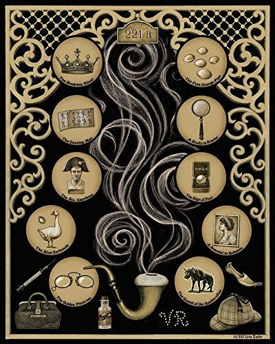 Sherlock Holmes Print - Victorian Literary Poster - Arthur Conan Doyle