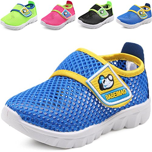 DADAWEN Baby's Boy's Girl's Breathable Mesh Running Sneakers Sandals Water Shoe Blue US Size 6.5 M Toddler