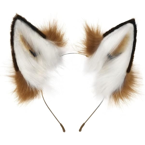 Amazon.com: Loiahoer Wolf Fox Jackal Ears Headband Hairband  display picture 1