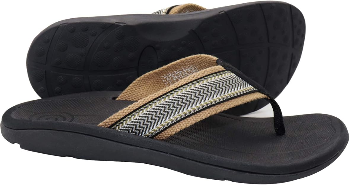 IRSOE Plantar Fasciitis Men's Sandals Arch Support Orthotic