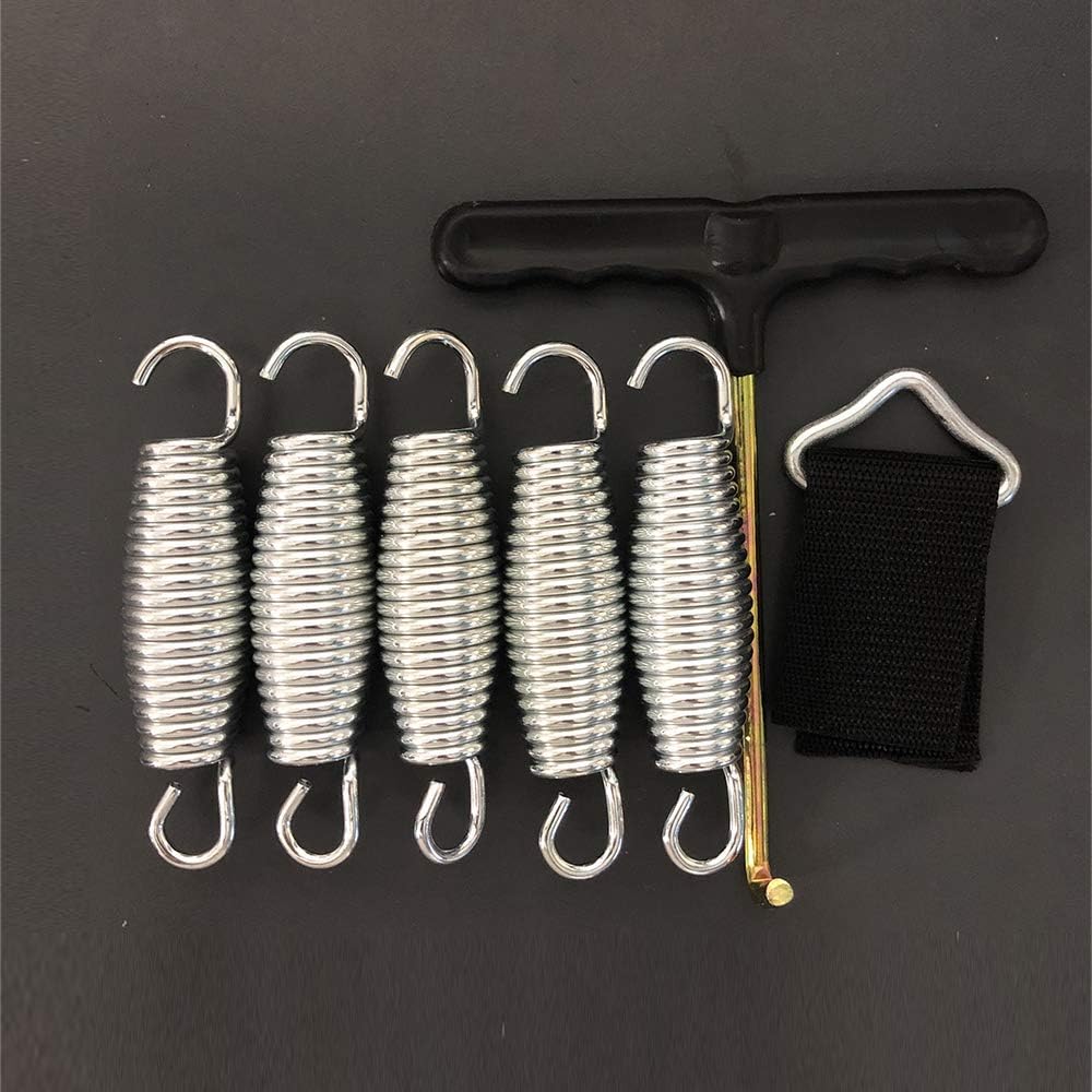 XIE Trampoline spring (87, 100, 120, 140, 165 mm) spring replacement spring, trampoline accessories, trampoline triangle (10cm-1set)