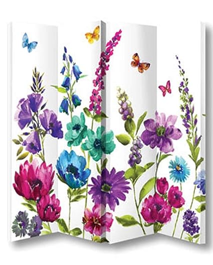 Arthouse Cottage Garden Screen Polyester Multi-Colour 150 X 160 X 25 cm