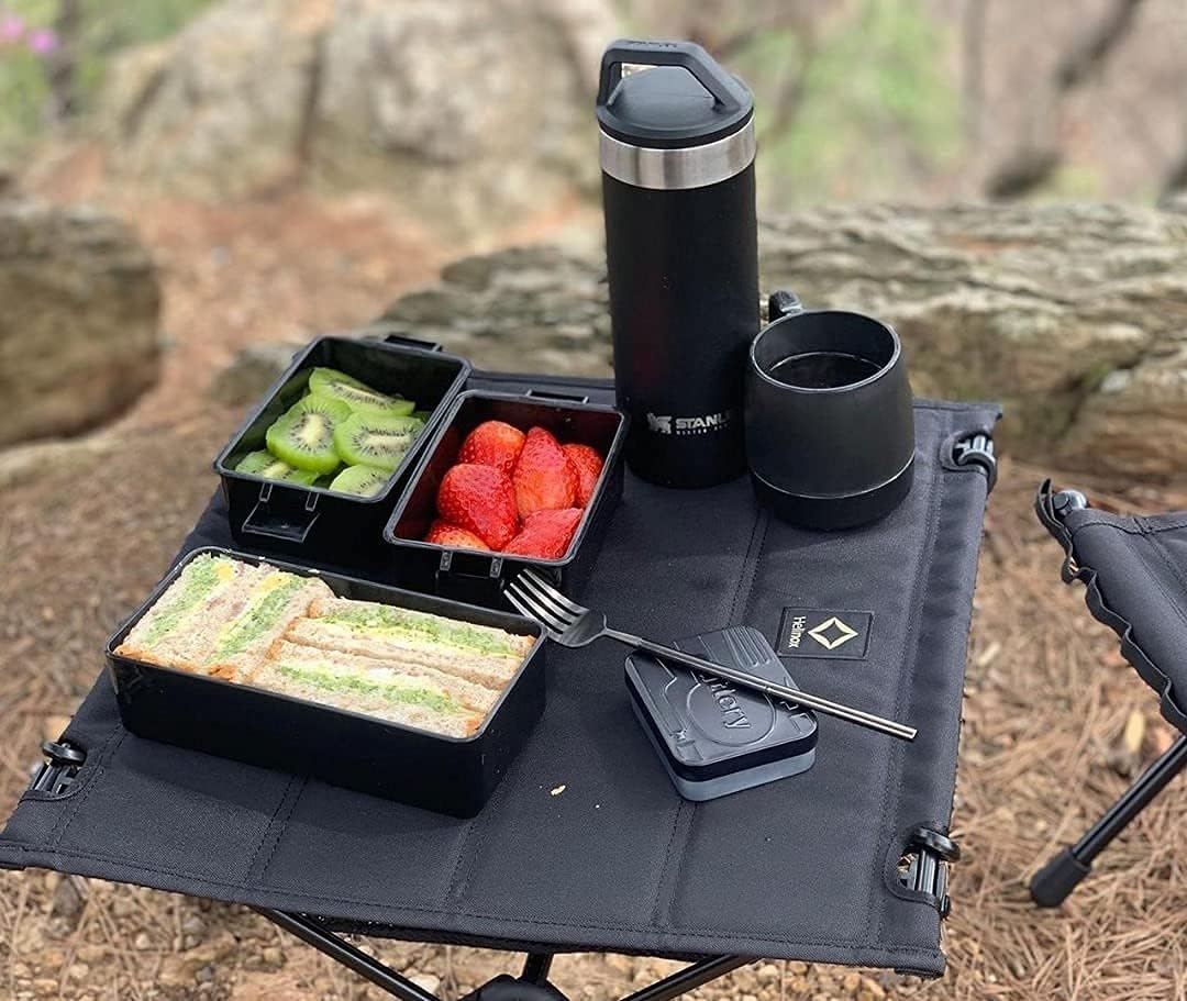 Outlery | Portable & Reusable Stainless Steel Travel Cutlery Set With Case For Camping, Picnic, Office and On-The-Go (Pocket Sized Flatware Set): Kitchen & Dining