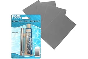 Pool Above Heavy Duty Vinyl Repair Patch Kit | Vinyl Cement Adhesive Glue and Colored Patches for Inflatables Boat Raft Kayak Air Beds Inflatable Mattress Hole Repair