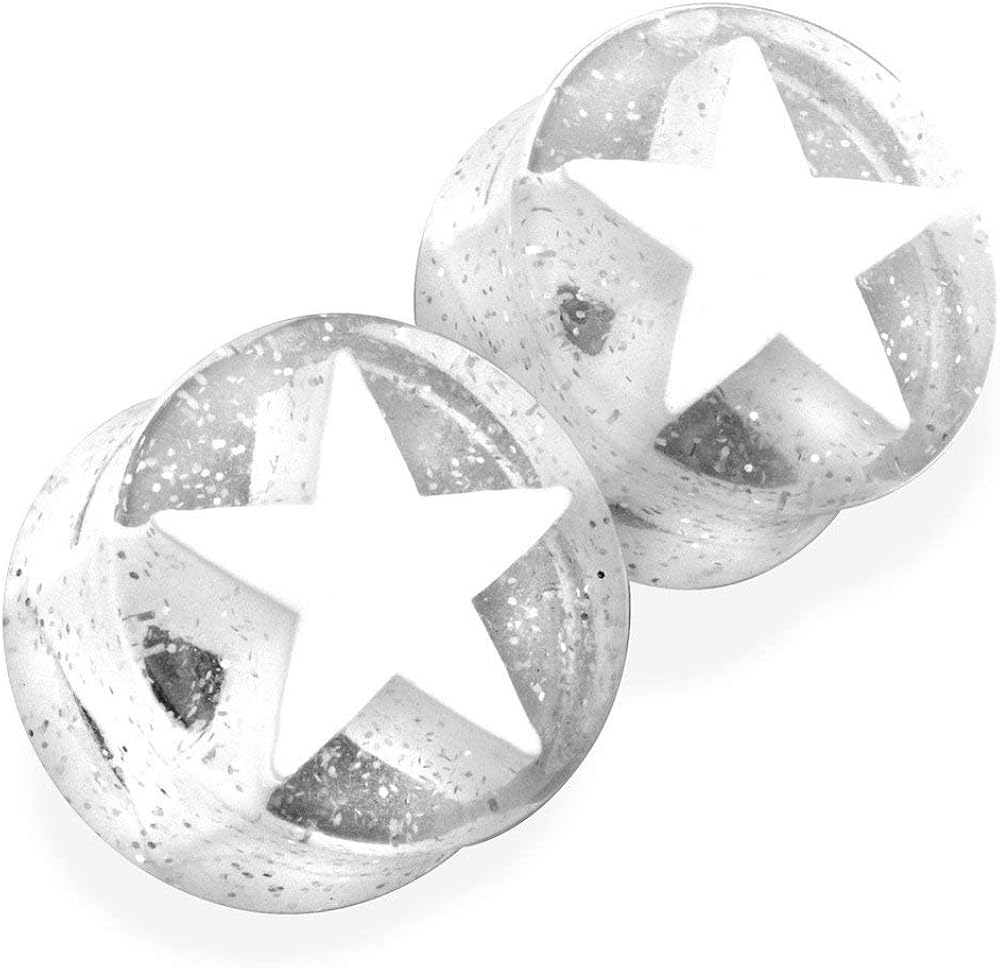 white glitter flares