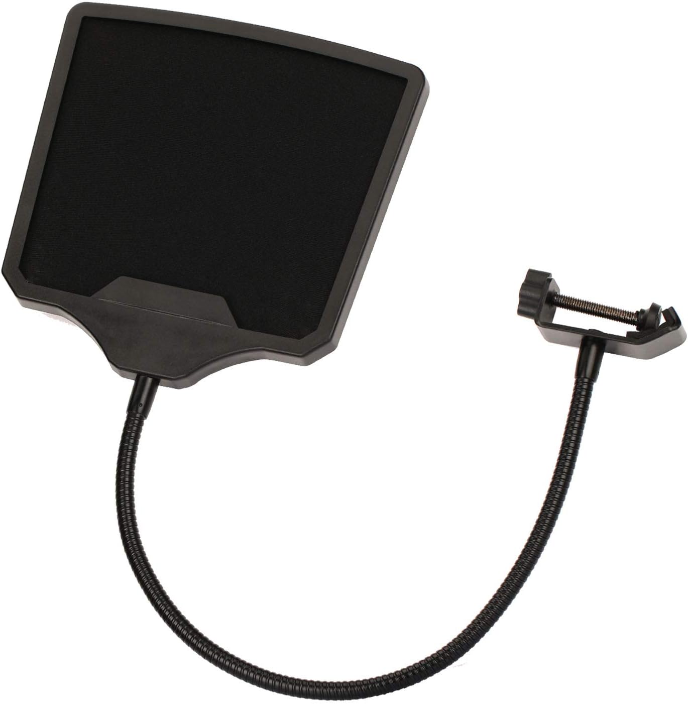 Dual Layered Studio Microphone Pop Filter Wind Pop Screen With A 360° Clip Stabilizing Armfor Recording studio and singing