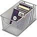 Ybm Home Mesh Storage Box, Silver Mesh Great for School Home or Office Supplies, Books , Computer Discs and More 2302 (1, Zip Box- 8 X 4.5 X 4.8 Inches)