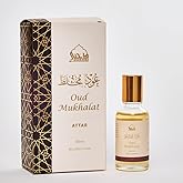 Dukhni Oud Mukhalat Attar Oil Arabic perfume oils for men and women, without alcohol | 30ml Pure roll on perfume, saffron oud oil | Eid, Ramadan, Umrah Haj Gifts, Islamic Fragrances