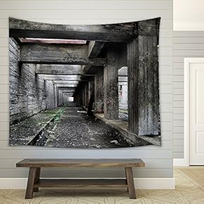 Lost City.Near Chernobyl Area.Kiev Region,Ukraine - Fabric Wall Tapestry Home Decor - 51x60 inches