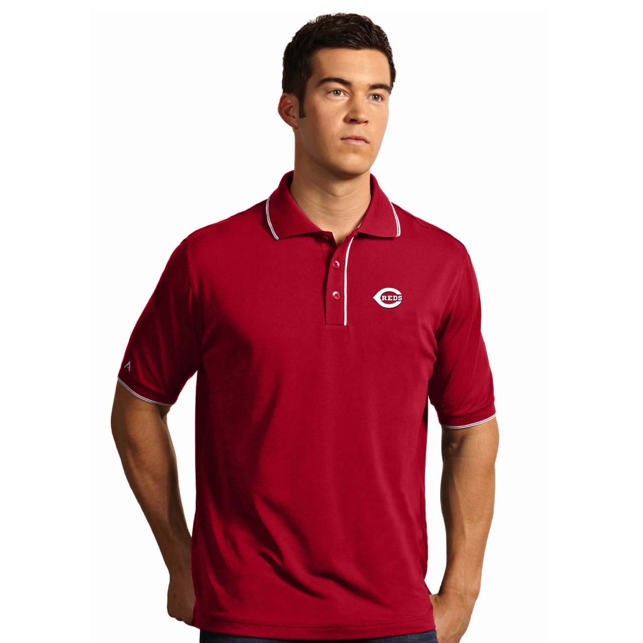 cincinnati reds men's polo shirts