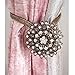 kilofly Magnetic Decorative Drapes Holdbacks Curtain Tiebacks Clips, Set of 4