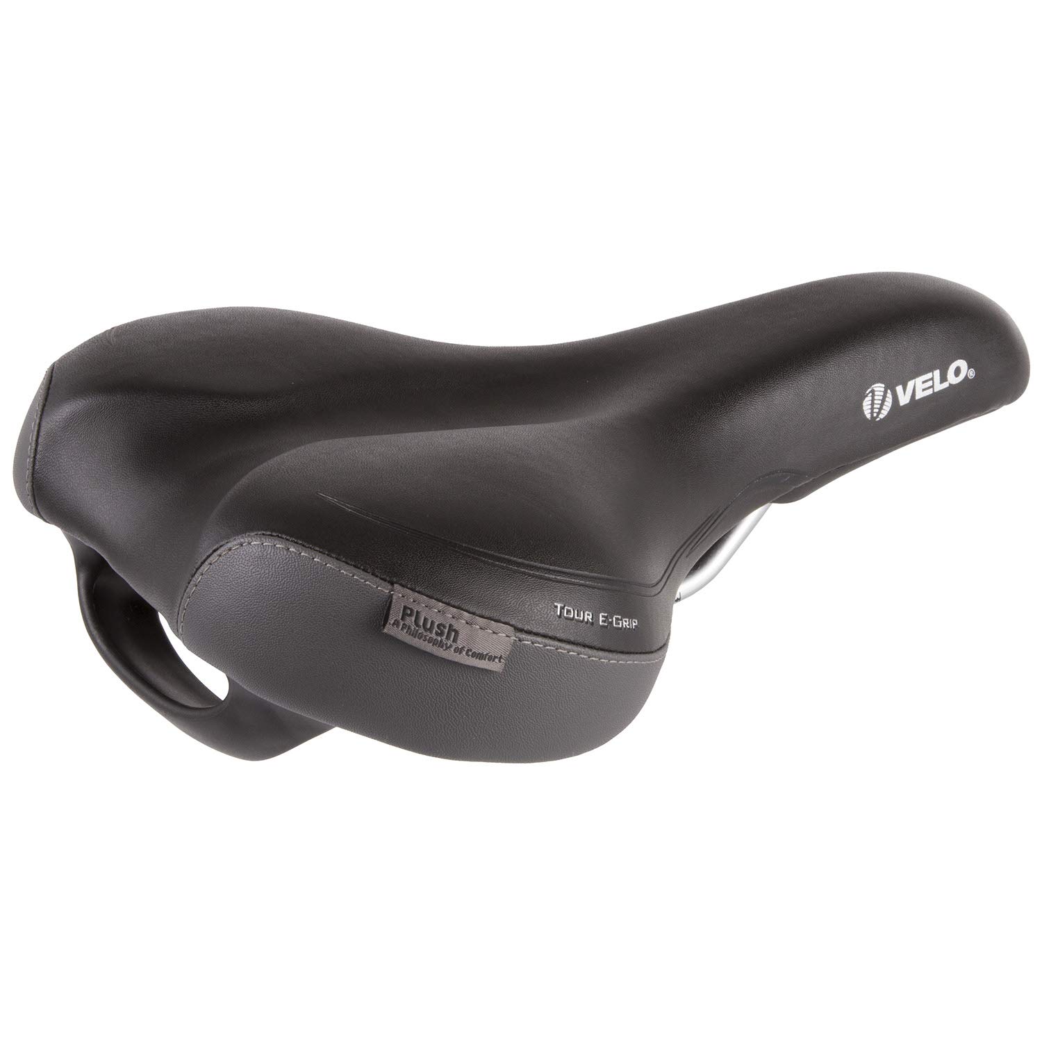 Velo Tour E-Grip Saddle - Black, 504 g