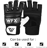 WFX Boxing Gloves MMA Training Body Combat Leather Neoprene Wrist M view 7
