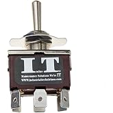 IndusTec DPDT 20Amp On-Off-ON 6 Pin 3 POS Momentary or Reset Toggle Switch