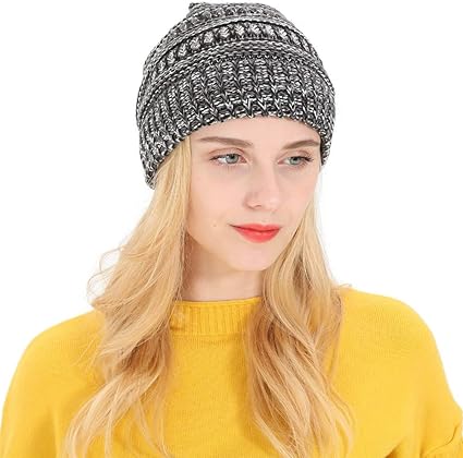 white womens beanie hat