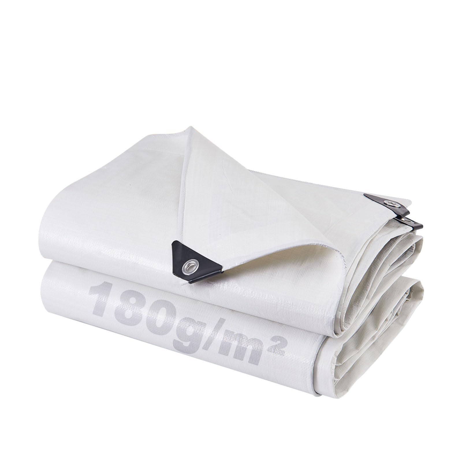 SHANNA Tarpaulin 3x3 m Waterproof Heavy Duty Tarp Sheet Cover, Thicken 180 GSM PE Tarpaulin with Reinforced Grommets, MultiPurpose Outdoor Use for Garden Furniture Camping Ground Sheet Truck Cover