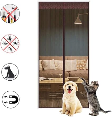 cat scratching screen door