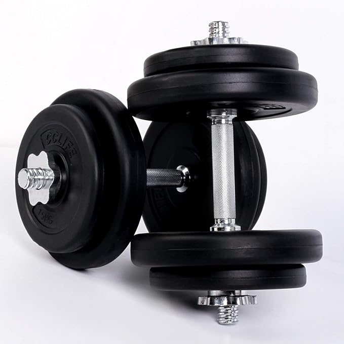 CCLIFE Hantel Kurzhantel 2er Set 20 30 40kg Gewichten Kunststoff Hantelset