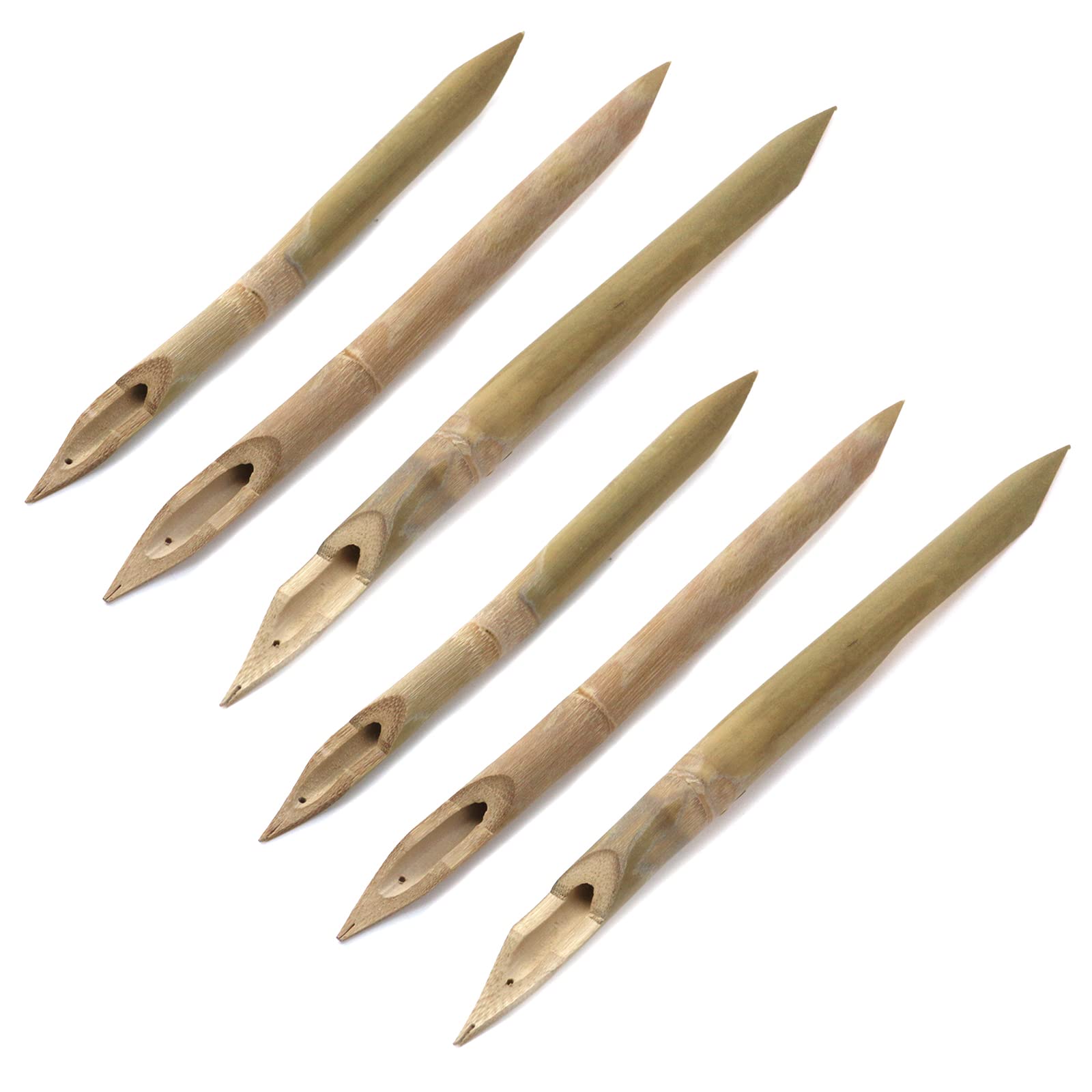 Mewutal Pcs Hard Wood Reed Pens Ceramic Painting Pen Wooden Hole Puncher  Double Head Pottery Shaping Carving