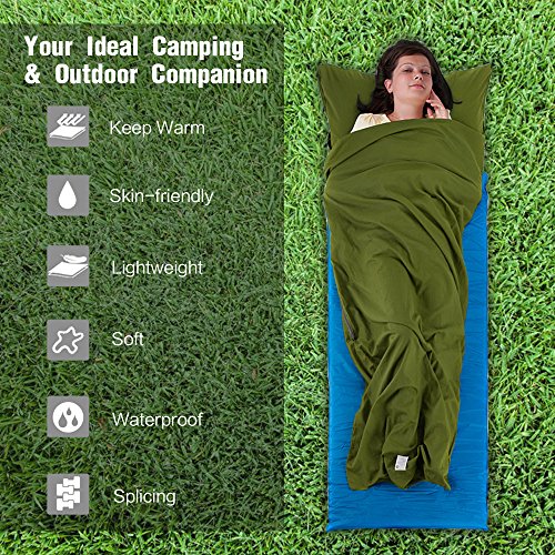 image for ieGeek Sleeping Bag, Lightweight Envelope Sleeping Bags with Compressi