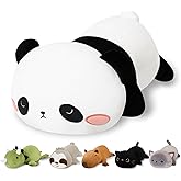 Finebee Weighted Panda Stuffed Animals, Cute Weighted Panda Plush, Soft Stuffed Weighted Plushie Pillow Gifts for Girls Boys(13.8" 1.6Lbs)