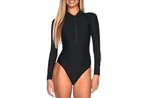 RELLECIGA Women's Long Sleeve Rash Guard One Piece