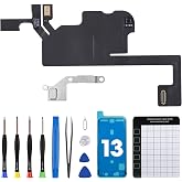 DGSCSMY for iPhone 13 Earpiece Flex Cable Replacement OEM Repair Kit | Ear Speaker Connector Proximity Light Sensor Module Mic with Fix Tools Kit for iPhone13 A2631 A2633 A2634 A2635 A2482